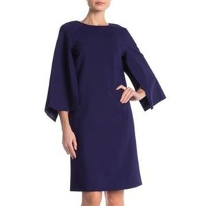 Lafayette 148 NY | Split sleeve shift dress Navy